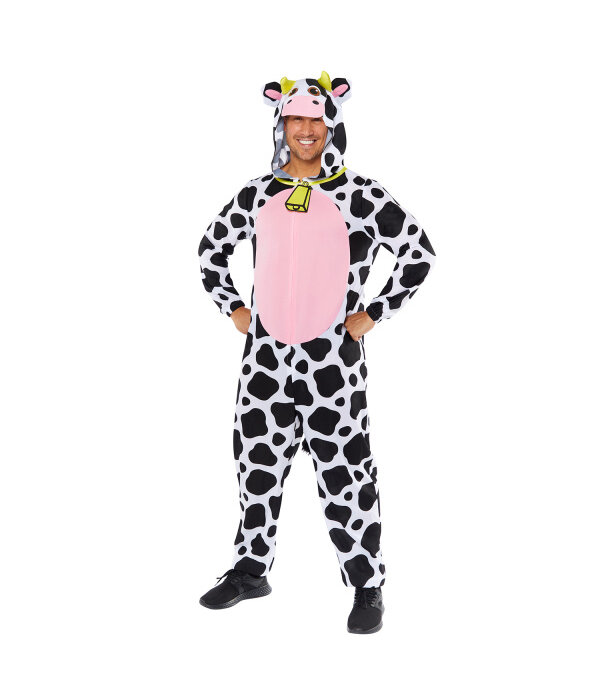 Koe Onesie Met Capuchon Plush Volwassenen