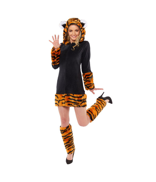 Tijger Jurk Met Capuchon Femke