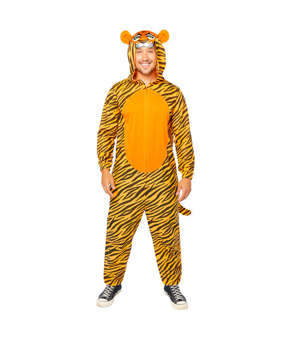 Tijger Onesie Met Capuchon Volwassenen