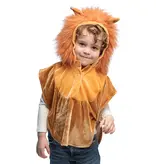 Pluche Kinderponcho Leeuw