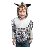 Pluche Kinderponcho Zebra