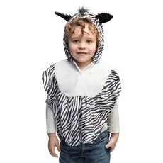 Pluche Kinderponcho Zebra