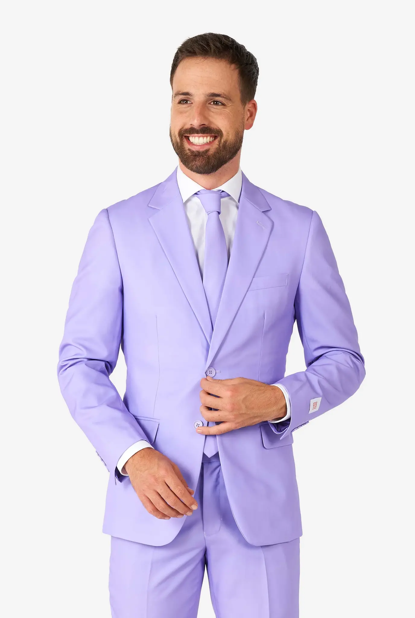 OppoSuits Lavish Lavender - Heren Pak - Casual Effen Gekleurd - Paars - Maat: EU 52