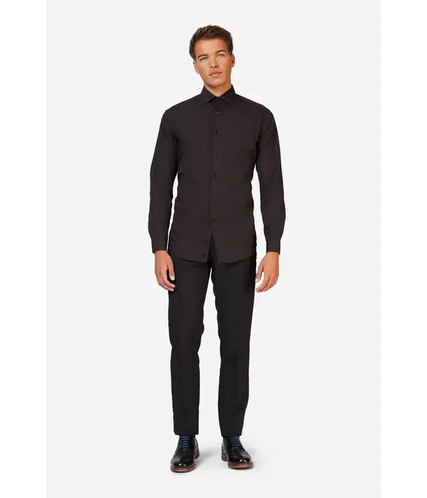 Opposuits Basic Overhemd Zwart Heren