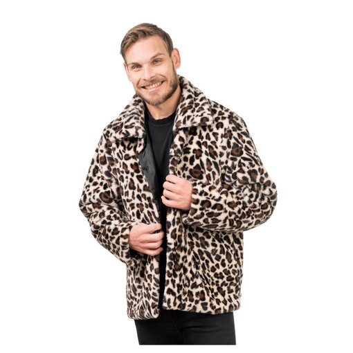 Luipaardprint Jas Heren