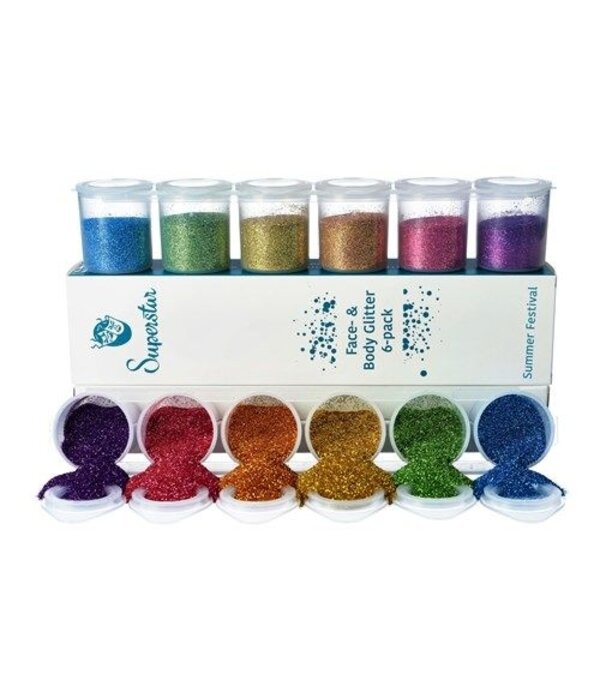 Glitter Mix Fine Summer Body & Hair (6st)