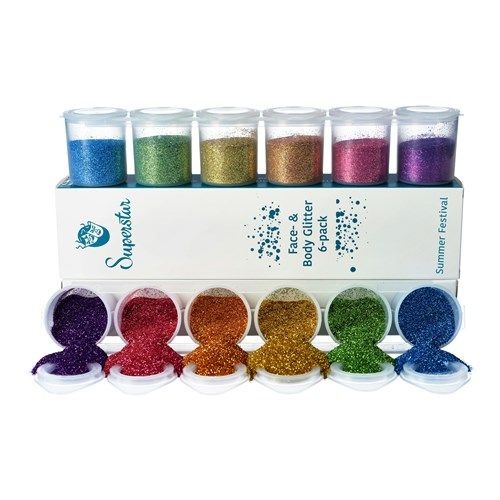 Glitter Mix Fine Summer Body & Hair (6st) afbeelding