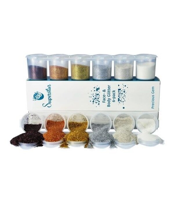 Glitter Mix Fine Precious Gem (6st)