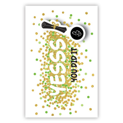 Wenskaart Yesss You Did It