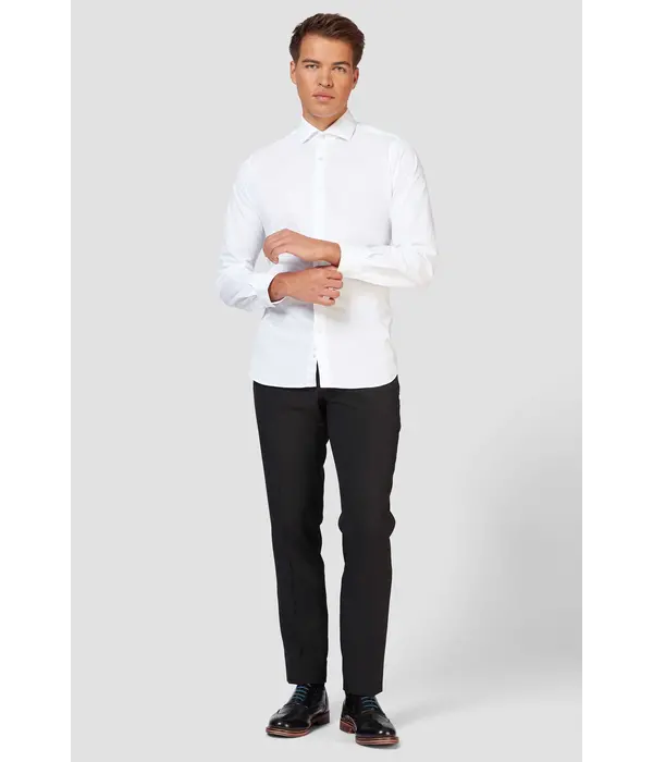 Opposuits Basic Overhemd Wit Heren