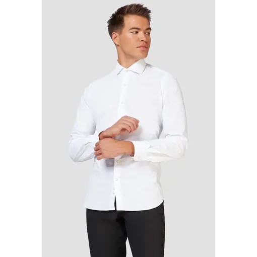 Opposuits Basic Overhemd Wit Heren