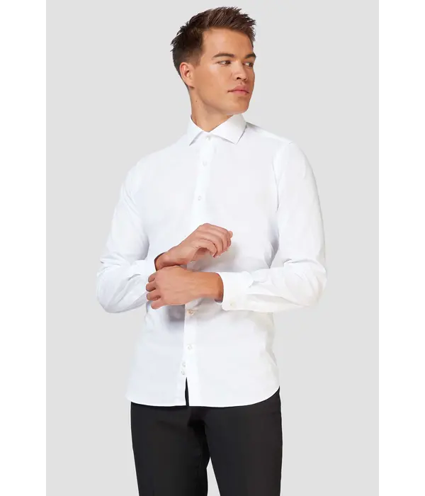 Opposuits Basic Overhemd Wit Heren