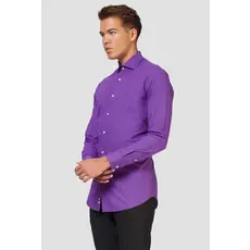 Opposuits Basic Overhemd Paars Heren