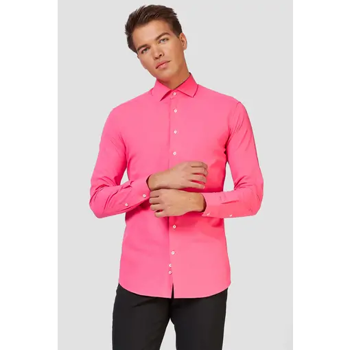 Opposuits Basic Overhemd Roze Heren