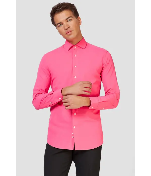 Opposuits Basic Overhemd Roze Heren