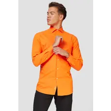 Opposuits Basic Overhemd Oranje Heren