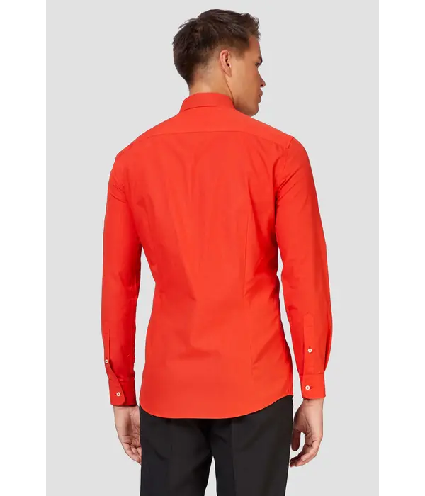 Opposuits Basic Overhemd Rood Heren