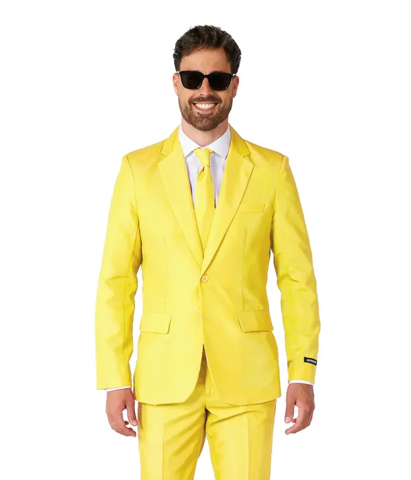 Suitmeister Maatpak Solid Geel Heren
