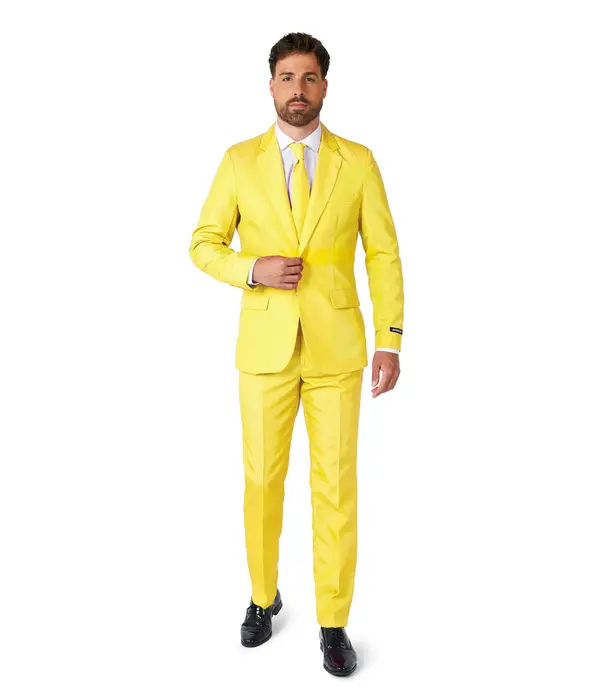 Suitmeister Maatpak Solid Geel Heren