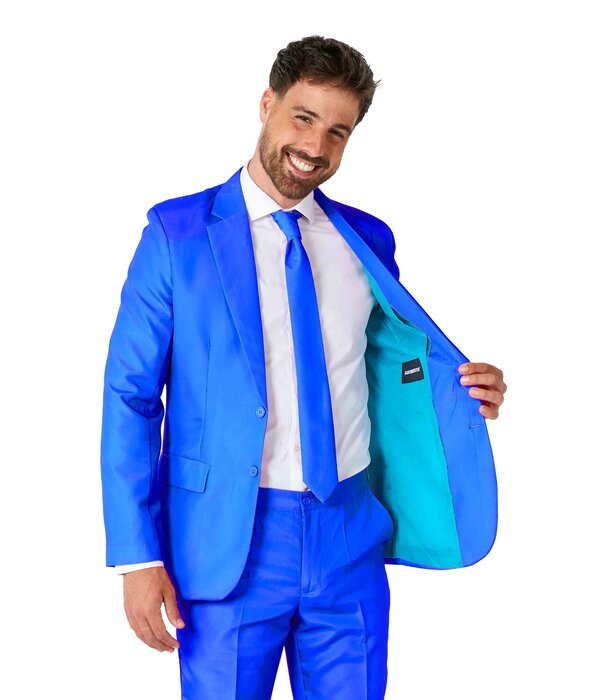 Suitmeister Maatpak Solid Blauw Heren