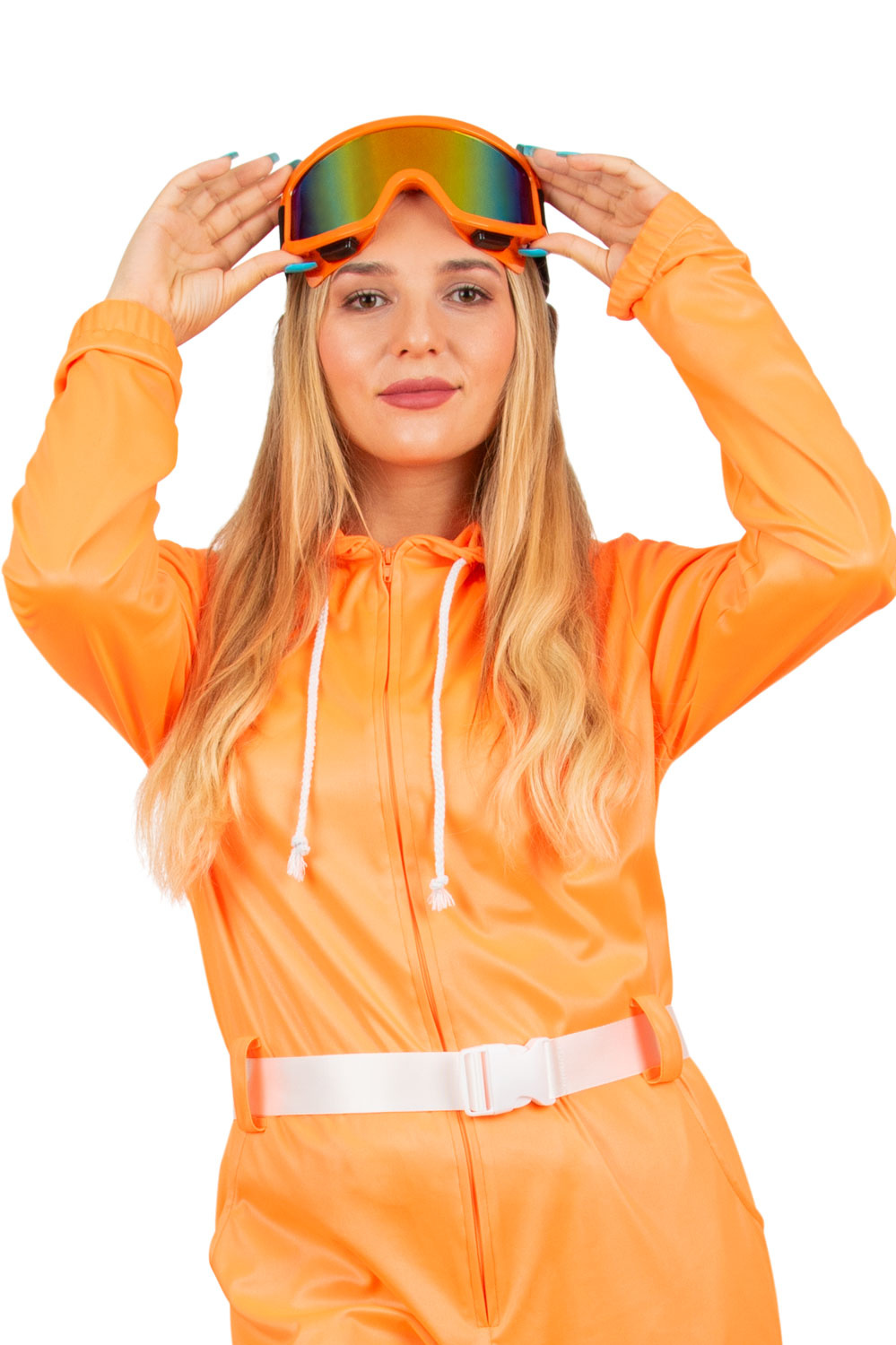Ski Bril Neon Oranje Volwassenen afbeelding