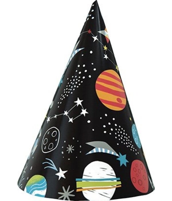 Feesthoedjes Space Ruimte (8st)