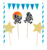 Taartdecoratie kit Space