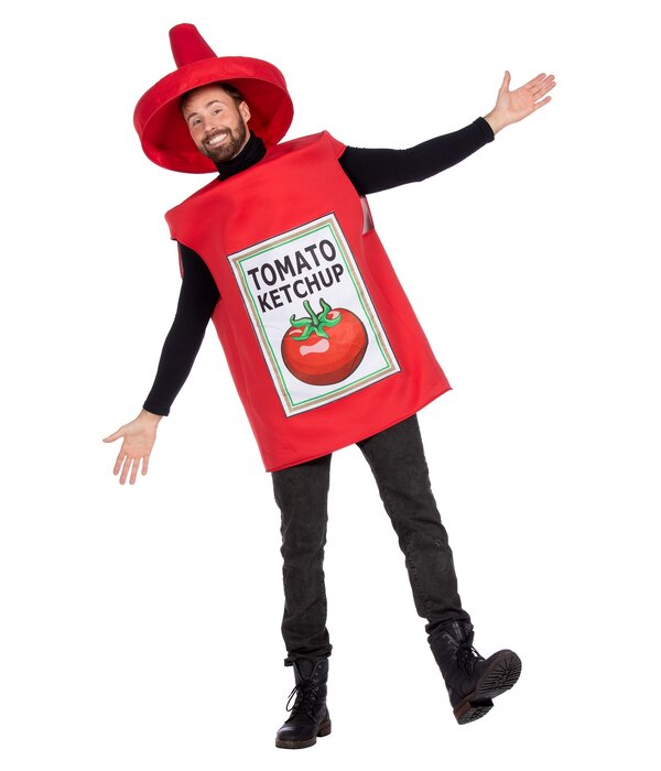 Fles Tomato Ketchup Kostuum