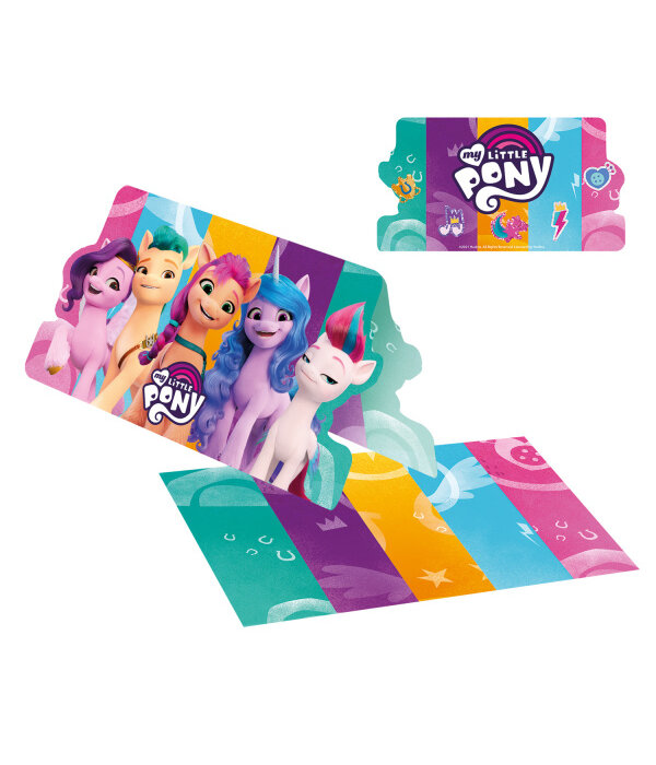 Uitnodigingen Met Enveloppe My Little Pony (8st)