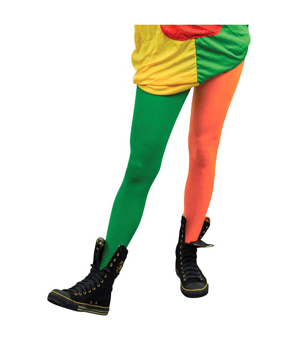 Panty Pippi Oranje/Groen