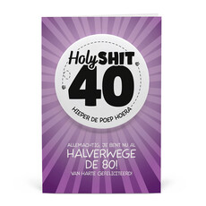 Button Verjaardag Kaart Holy Shit 40 Jaar