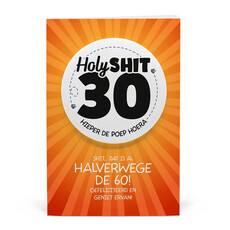 Button Verjaardag Kaart Holy Shit 30 Jaar