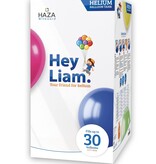 Helium Cylinder Hey Liam - Tot 30 Ballonnen