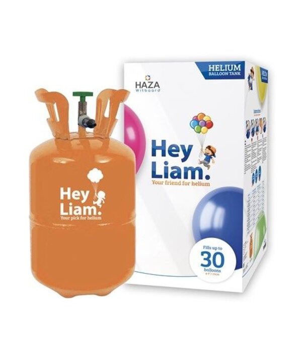 Helium Cylinder Hey Liam - Tot 30 Ballonnen