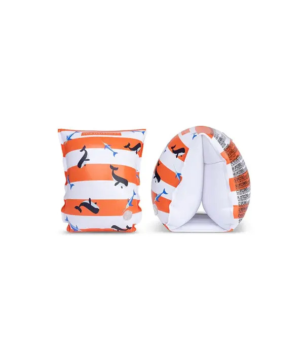 Walvis Baby Zwembandjes Rood Wit (2-6 Jaar)