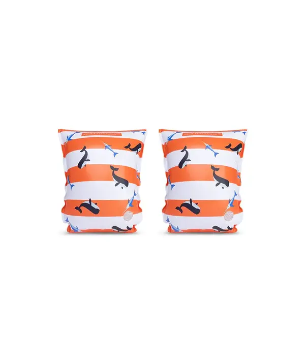 Walvis Baby Zwembandjes Rood Wit (2-6 Jaar)