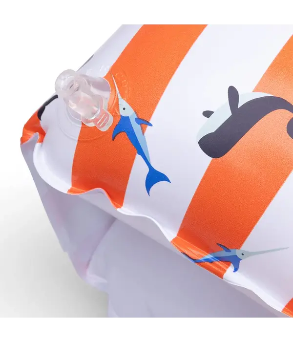 Walvis Baby Zwembandjes Rood Wit (0-2 Jaar)