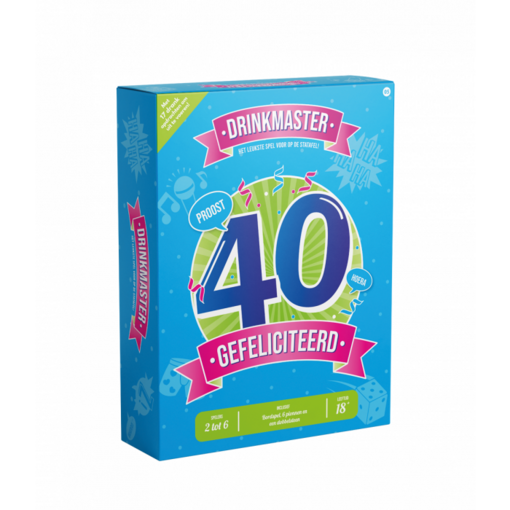 Drinkmaster Drankspel 40 Jaar