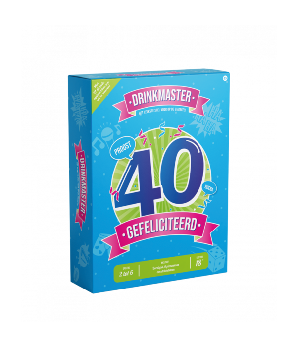 Drinkmaster Drankspel 40 Jaar