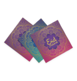 Eid Mubarak Servetten Paars/Blauw (20st)