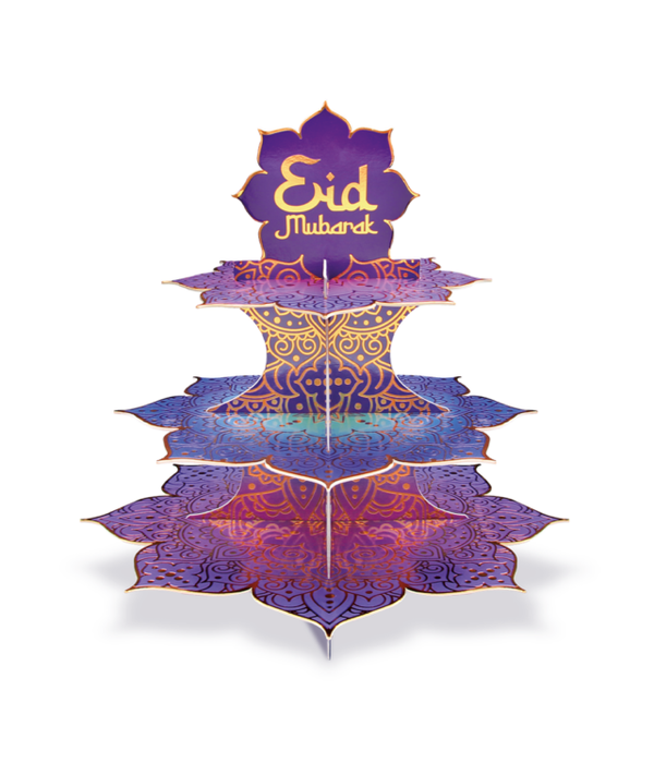 Etagère Eid Murbarak Paars/Blauw