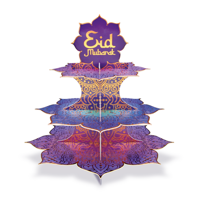 Etagère Eid Murbarak Paars/Blauw afbeelding