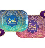 Eid Mubarak Dienblad Paars/Blauw (2st)