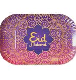 Eid Mubarak Dienblad Paars/Blauw (2st)