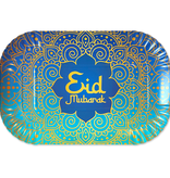 Eid Mubarak Dienblad Paars/Blauw (2st)
