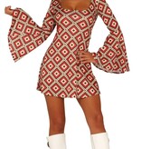 Disco Jurkje Dames Ruiten Psychedelisch