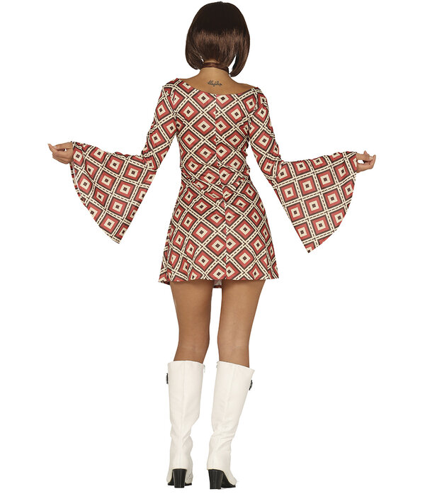 Disco Jurkje Dames Ruiten Psychedelisch