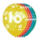 18 Jaar Verjaardag Ballonnen (5st)