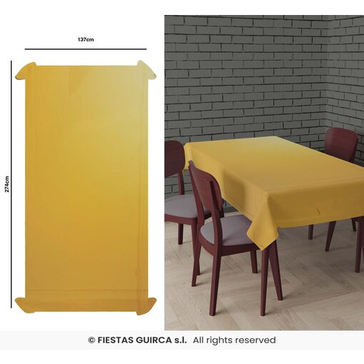 Tafelkleed Goud Folie (137x274cm)