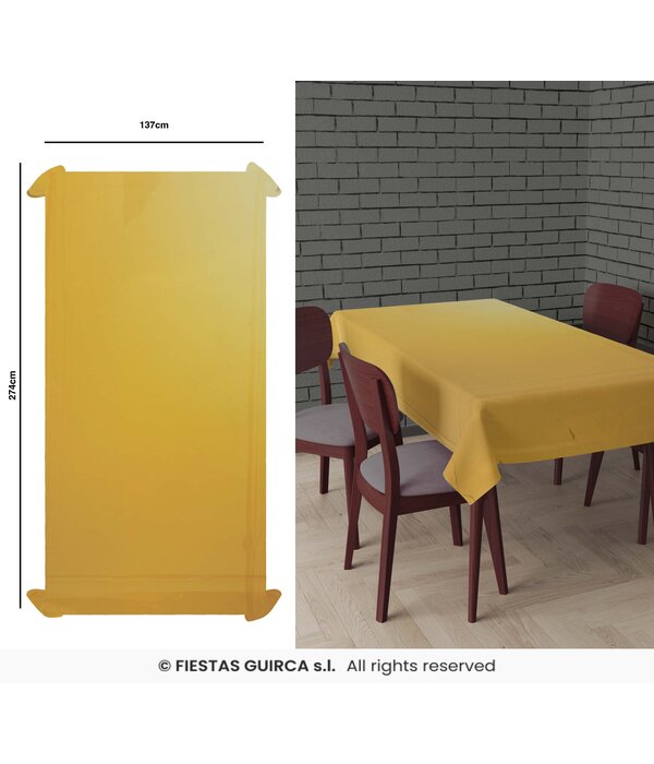 Tafelkleed Goud Folie (137x274cm)